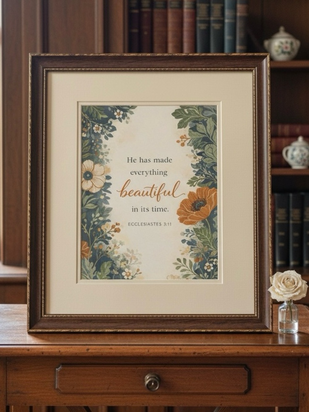 DDS Art Print, 8x10, Bible Verse, Paper Print, Unframed, Craftsman Series